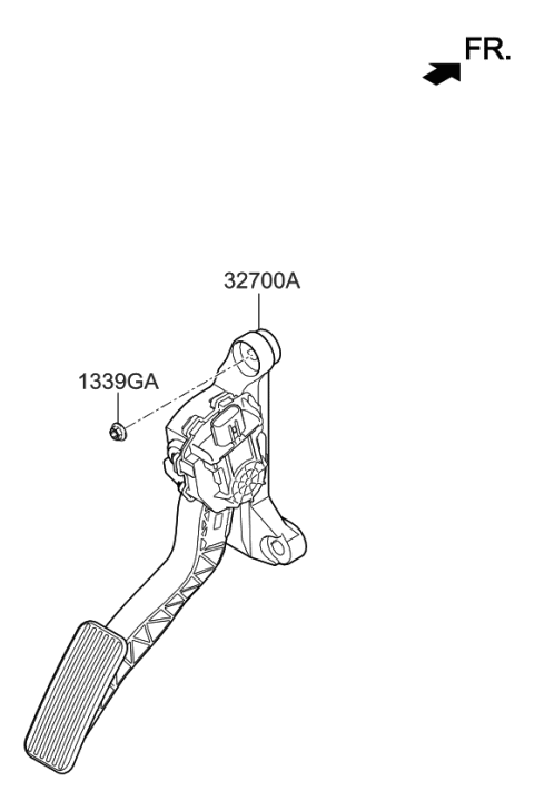 2020 Kia Niro EV Accelerator Pedal Diagram