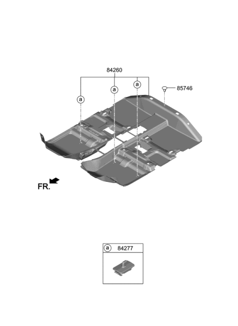 2022 Kia Niro EV Covering-Floor Diagram
