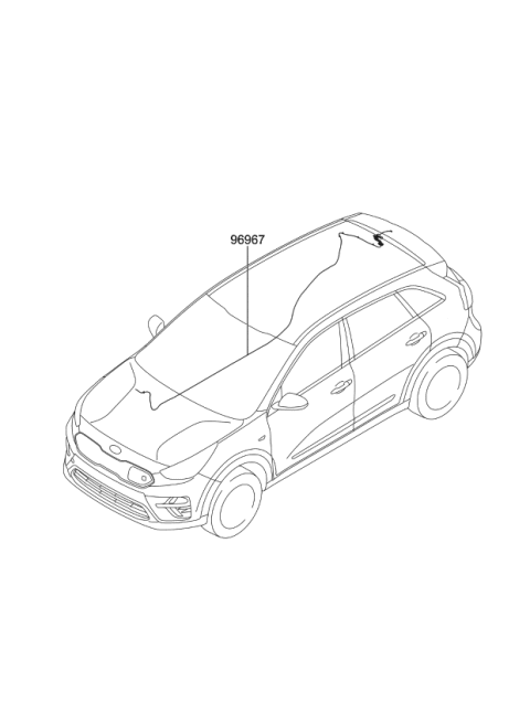 2020 Kia Niro EV Wiring Harness-Floor Diagram 2