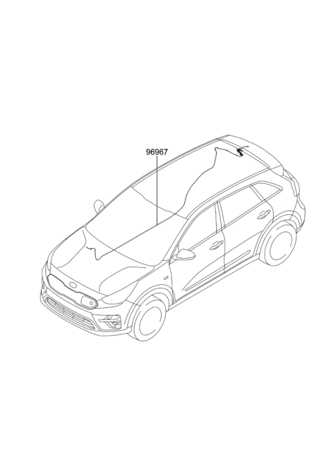 2019 Kia Niro EV Wiring Harness-Floor Diagram 2