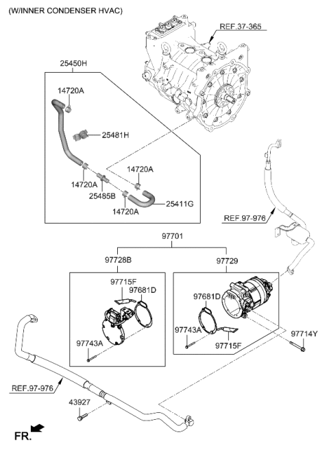 2022 Kia Niro EV Clip-Hose Diagram for 25481K4000