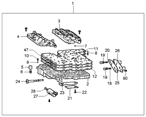 1999 Kia Sportage Control Valve Diagram 1