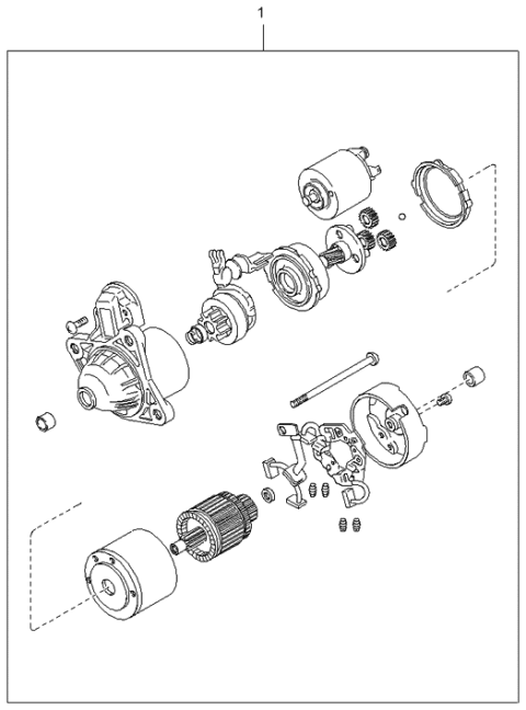 1998 Kia Sportage Starter Diagram 1