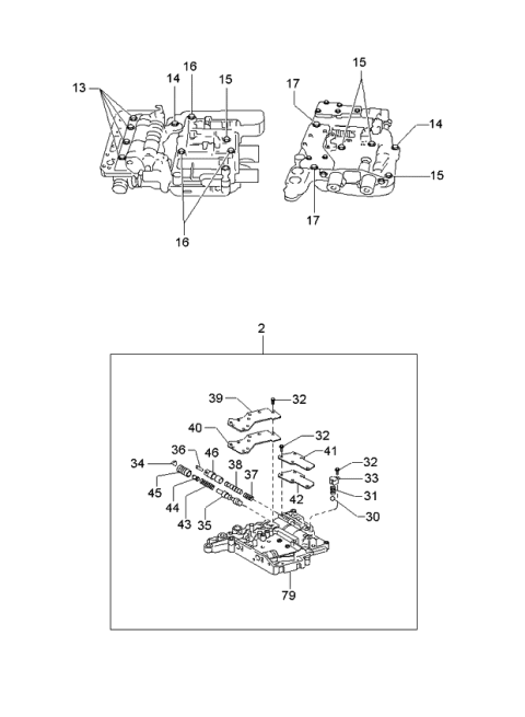 2000 Kia Sportage Sleeve-PRIMREG Valve Diagram for 0K01519775