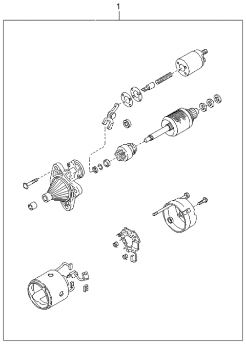 1999 Kia Sportage Starter Diagram 2