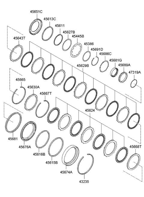 2009 Kia Spectra5 SX Transaxle Brake-Auto Diagram