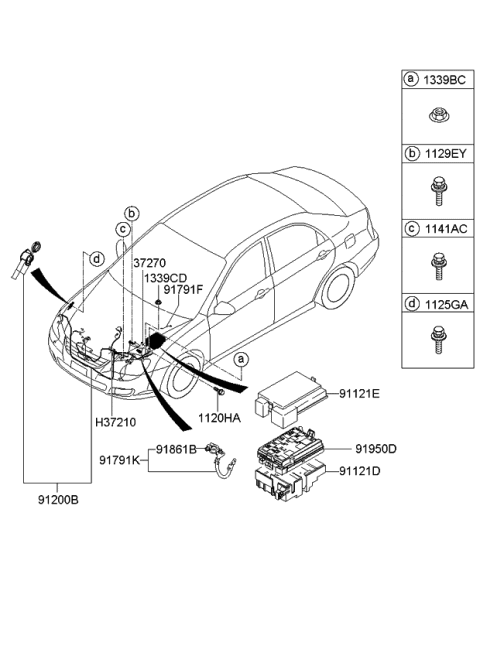 2007 Kia Spectra SX Engine Wiring Diagram