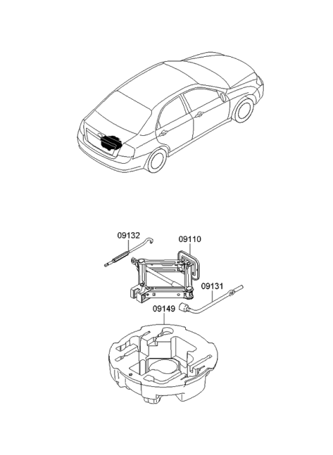 2007 Kia Spectra SX Ovm Tool Diagram