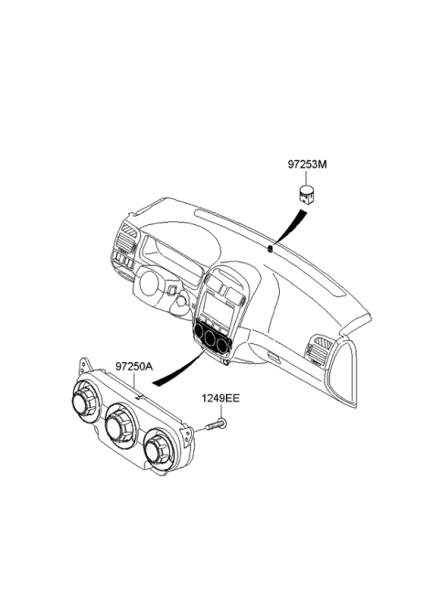 2007 Kia Spectra5 SX Heater System-Heater Control Diagram