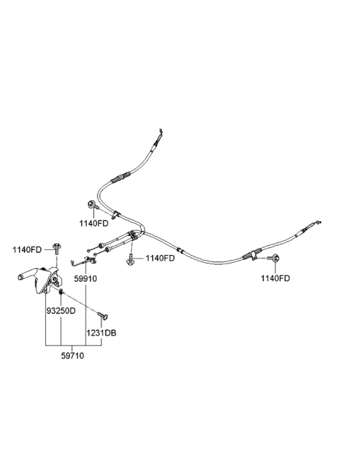 2009 Kia Spectra5 SX Parking Brake Diagram