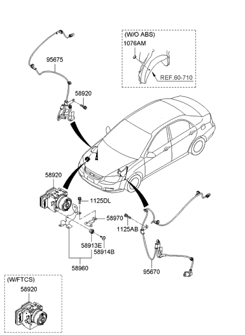 2008 Kia Spectra5 SX Hydraulic Module Diagram