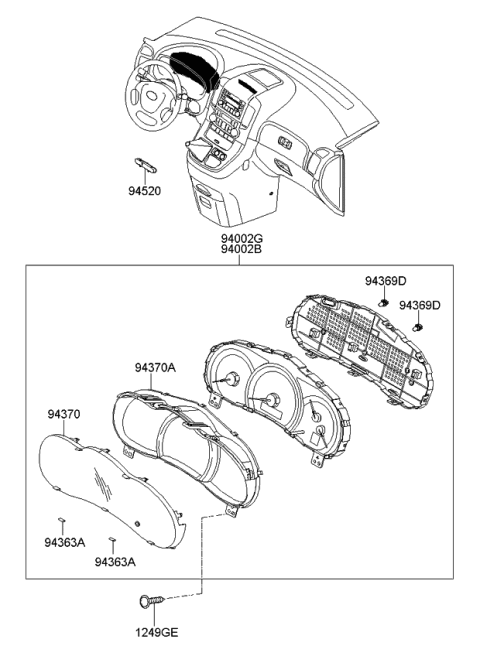 2010 Kia Sedona Instrument Cluster Diagram