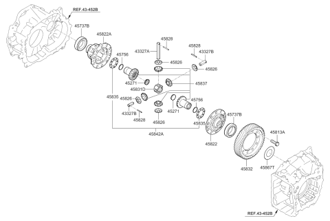 2010 Kia Sedona Transaxle Gear-Auto Diagram 4