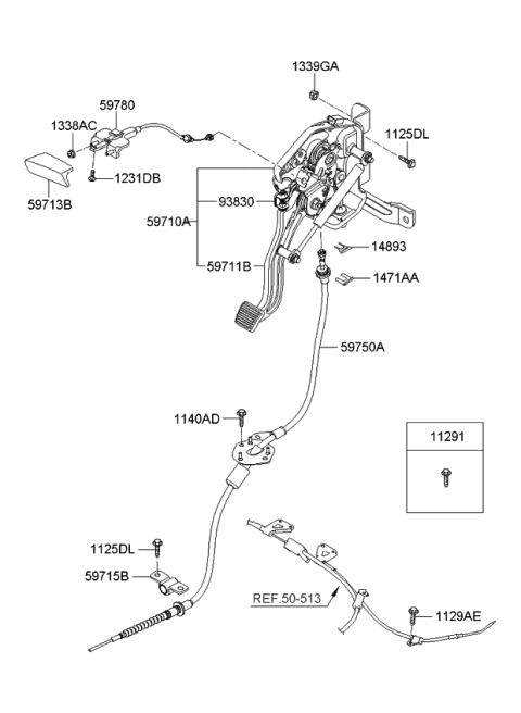2006 Kia Sedona Parking Brake Diagram 2