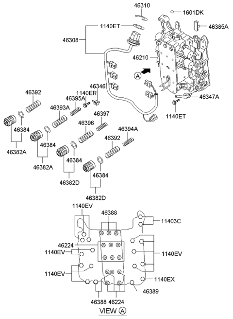 2013 Kia Sedona Transmission Valve Body Diagram 2