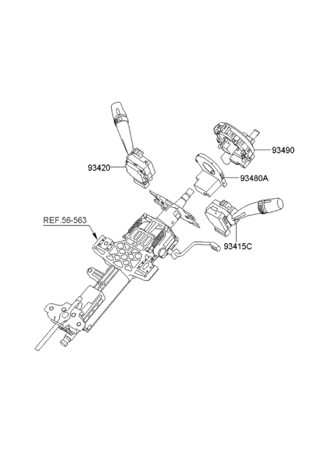 2014 Kia Sedona Multifunction Switch Diagram