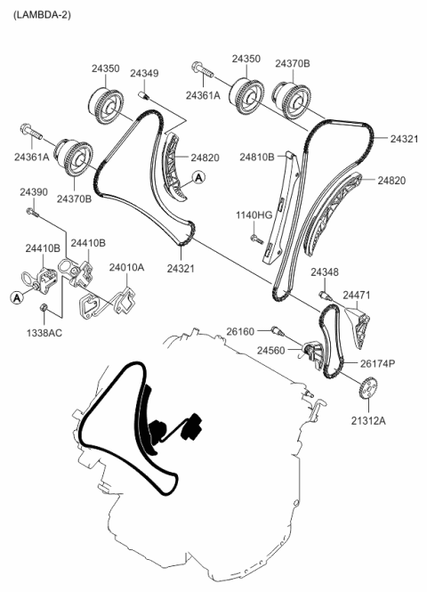 2006 Kia Sedona Produced After NOV.2006 Camshaft & Valve Diagram 3