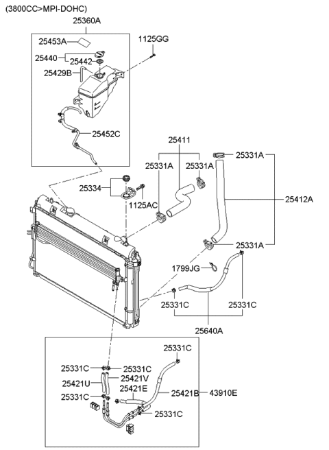 2014 Kia Sedona Engine Cooling System Diagram 2