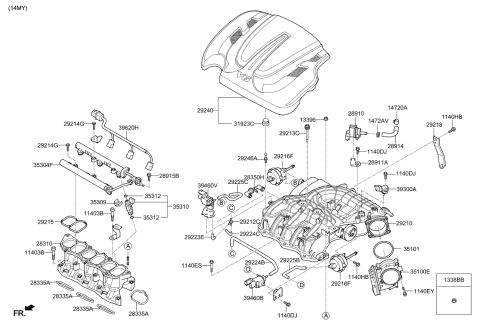 2008 Kia Sedona Intake Manifold Diagram 2