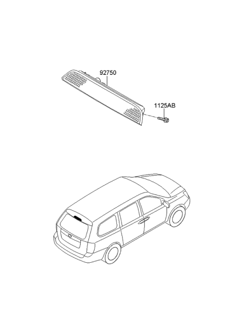 2014 Kia Sedona High Mounted Stop Lamp Diagram