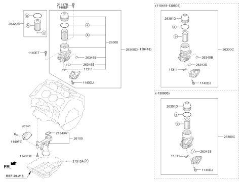 2011 Kia Sedona Seal-Oil Diagram for 263433C712