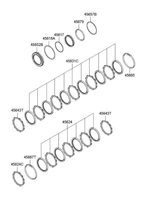 2006 Kia Sedona Transaxle Brake-Auto Diagram 2