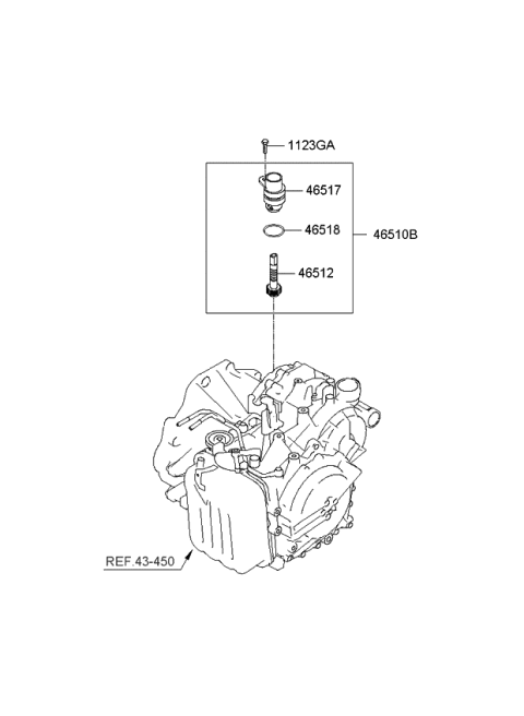 2013 Kia Sedona Sensor Assembly-Speed Diagram for 4651039600