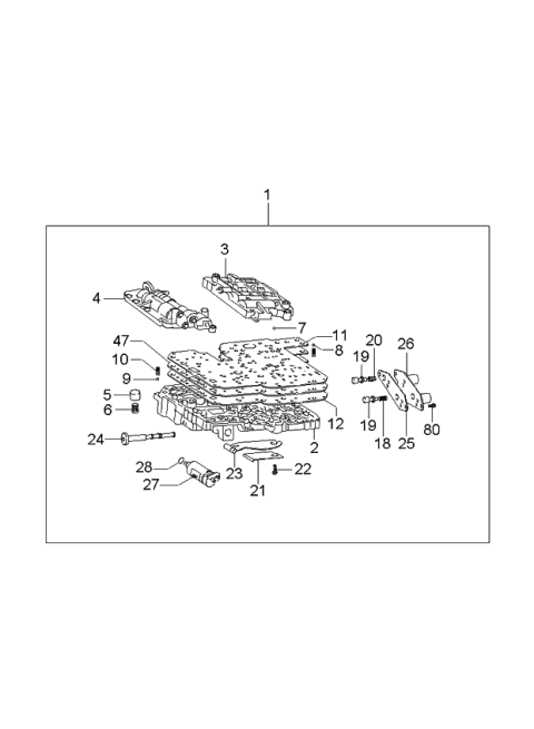 2000 Kia Sportage Control Valve Diagram 1