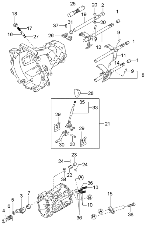 2000 Kia Sportage New Body Style Change Control System Diagram 4
