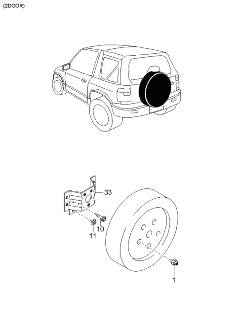 2002 Kia Sportage Tier & Jack Diagram 2