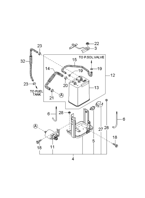 2002 Kia Sportage Fuel System Diagram 3