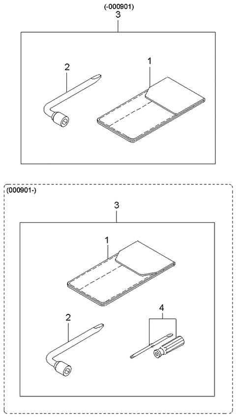 2001 Kia Sportage Service Tools Diagram