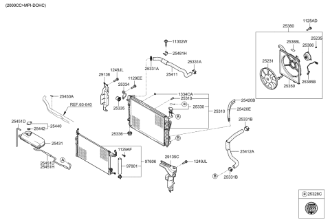 2010 Kia Sportage Engine Cooling System Diagram 1