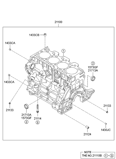 2010 Kia Sportage Cylinder Block Diagram 1