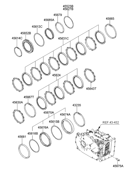 2006 Kia Sportage Seal-Oil Diagram for 4567539001