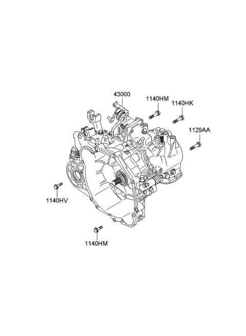 2006 Kia Sportage Transaxle Assy-Manual Diagram