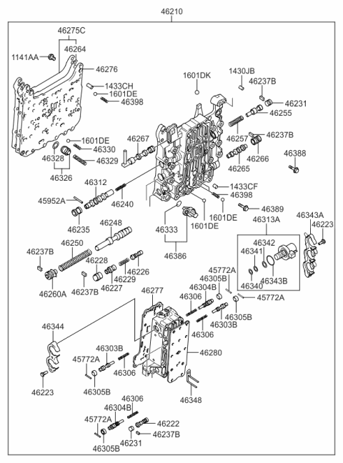 2009 Kia Sportage Plate Assembly-SEPARATIN Diagram for 4627539510