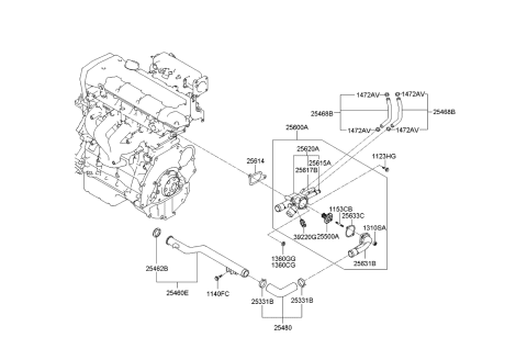 2009 Kia Sportage Washer-Spring Diagram for 1360208006B