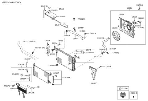 2009 Kia Sportage Engine Cooling System Diagram 2