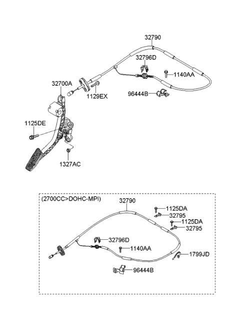 2008 Kia Sportage Accelerator Pedal Diagram 1