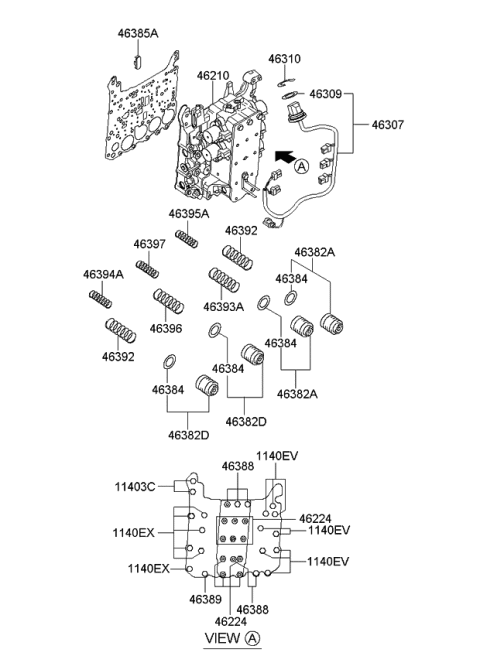 2006 Kia Sportage Transmission Valve Body Diagram 2