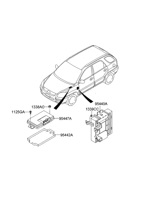 2010 Kia Sportage Transmission Control Unit Diagram