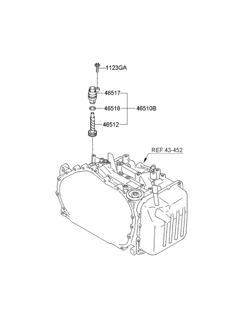 2009 Kia Sportage Speedometer Driven Gear-Auto Diagram