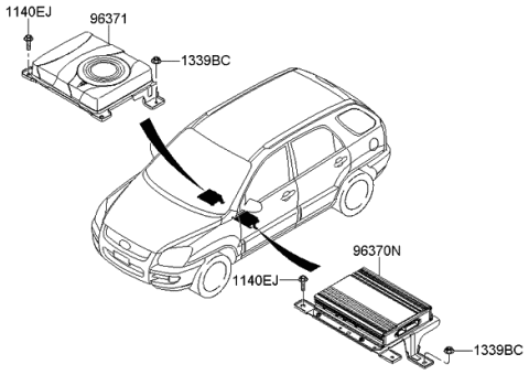 2010 Kia Sportage Speaker Diagram