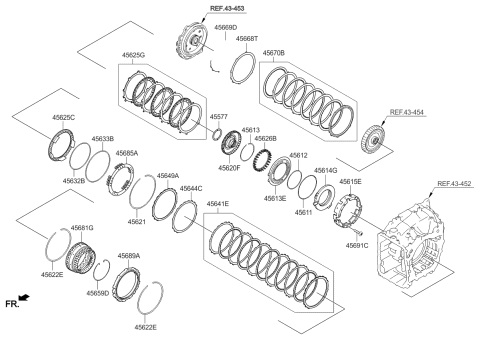 2014 Kia Sorento Transaxle Brake-Auto Diagram