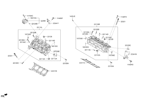 2014 Kia Sorento Cylinder Head Diagram 2