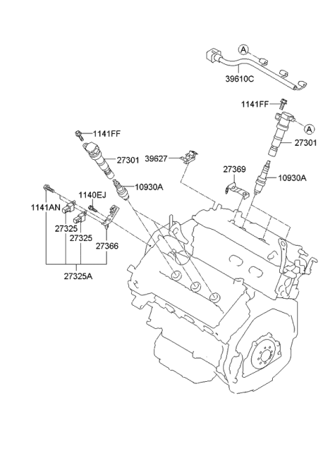 2013 Kia Sorento Spark Plug & Cable Diagram 2