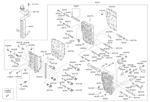 2013 Kia Sorento Transmission Valve Body Diagram