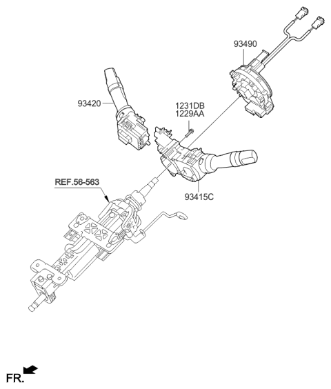 2013 Kia Sorento Multifunction Switch Diagram