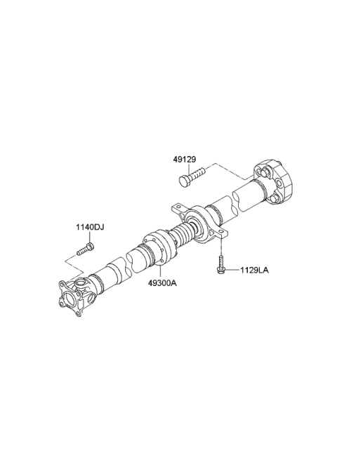 2014 Kia Sorento Bolt Diagram for 491292W200